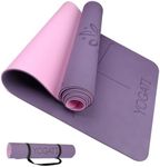 YOGATI Yoga Mat with Alignment Line