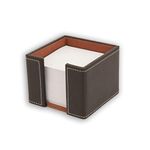 Osco BPUMP100 Faux Leather Memo Pad Holder - Brown