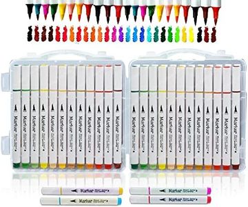 FunBlast Watercolor Markers For Artists-Colouring Kit Art Markers,Fineliner Colour Pens,Water Based Marker For Calligraphy Drawing Sketching Coloring Book Journal Art (24 Pcs),Multicolor