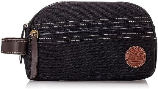 Timberland Men s Travel Kit Toiletry Bag Packing Organizers, Black, One Size US