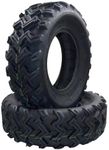 Set of 2 ATV UTV Tires 25X8-12, 6PR All Terrain 25x8x12 ATV UTV Off-Road Tires, Max Load 550 Lbs each Tire, Tubeless QD-115(S)