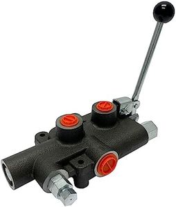 Hydraulic Log Splitter High Speed Control Valve 1 Spool 21 GPM Heavy Duty Hydraulic Valve, Durable Cast Iron Monoblock Body, SAE Ports, 4300 PSI for Use with Various Log Splitters