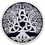 Tree of Life Yggdrasil Patch Embroidered Applique Iron On Sew On Emblem