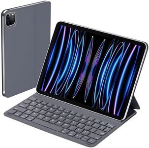 Rimposky iPad Keyboard Case for Apple iPad Air 11'' 2024 (M2), Ultra Slim Folio Magic Keyboard Case for iPad Pro 11'' 4th/3rd/2nd/1st, iPad Air 5th/4th Gen 10.9'' Keyboard Case, 365 Days Battery Life