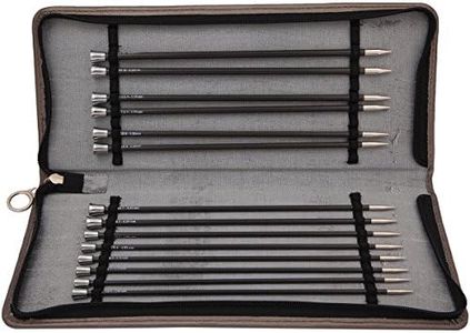 Knitter's Pride-Karbonz Straight Needle Set 10", Black