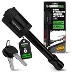 Rhino USA 2.5” Trailer Hitch Pin – Patented Locking Receiver Pin for Class V Hitches – Weatherproof, Anti-Theft, Debris-Protected – Tow Truck Ready – Black 1PK