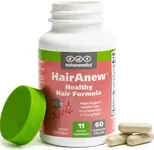 Naturenetics HairAnew Hair Growth Vitamins for Women & Men - Hair Vitamins For Faster Hair Growth & Thickness - Part of Proceeds go to Hair Loss Charity - Vegan Hair Supplement For Hair Skin Nails (1)