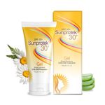 Salvia Salve Sunprotek Spf 30+ Broad Spectrum Sunscreen Gel With Nano Technology Protects Skin From Harmful Uva & Uvb Rays, Non-Greasy Sun Shield Formula Water-Based Gel, All Skin Types-100 Gm