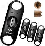 roygra Cigar Cutter, Enlarge V-Cut Fit All Cigar Sizes - 4 Pack