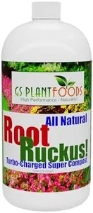 Root Ruckus Compost Fertilizer Organic - Turbo Charged Compost for Plants (32 oz) - Humic Acid & Sea Kelp Nutritional Root Supplement for Lawns, Soil, Shrubs & Vegetables