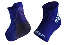 KidSole RX Gel Sports Sock for Kids with Heel Sensitivity from Severs Disease and General Foot and Heel Pain, Blue, Toddler 11-2