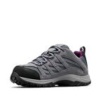 Columbia Women's Crestwood WP waterproof low rise hiking shoes, Grey (Graphite x Wild Iris), 6.5 UK