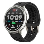 Amazfit Active 2 44mm AMOLED Smart Watch, Built in GPS, 10day Battery, 5ATM Water Resistant, for iOS & Android, Accurate Readings, 2000 Nits Bright, 160+ Sports Mode, Sleep Monitor, Black Silicone