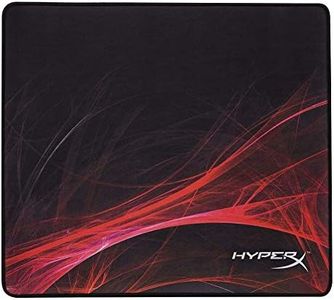 HyperX FURY S, Tappetino per Mouse da Gaming, Tracciamento di Precisione, Superficie in Tessuto Resistente, Cuciture Antisfilo, Fondo in Gomma Antiscivolo, Arrotolabile, Edizione Speed, Taglia Large