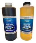 2 Lb Density Expanding Pour Foam, 2 Part Polyurethane Closed Cell Liquid Foam for Boat and Dock Flotation, Soundproofing, Filling Voids, and Insulation (2 Quart Kit)