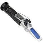 BOWONG Hand-held Alcohol Refractometer, 0~80% Alcohol Content Measurement Tool Tester for Spirits Distilled Ethanol with Water Like Whiskey, Brandy, Vodka