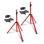 5 Core Speaker Stands 2 Pieces Red 