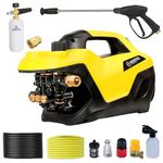 Kortex Y10D High Pressure Car Washer Cleaner Pump with Professional Foam Bottle, Brass Connector & All The Required Accessories with 2800watts Motor and 280 to 310 Bar Max Pressure (Portable)