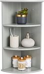 VonHaus Corner Shelf Unit - Grey 3 