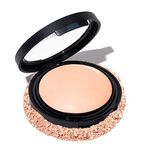 LAURA GELLER NEW YORK Baked Double Take Powder Foundation - Porcelain - Buildable Medium to Full Coverage - Matte Finish