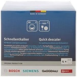 Bosch, Siemens, Neff, Gaggenau 00311923 Lot de 4 détartrants rapides pour machines à laver et lave-vaisselle