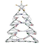 Northlight 32605981 18 in. Lighted Tree Christmas Window Silhouette Decoration