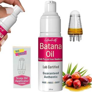 Raw Batana Oil for Hair Growth with Scalp Applicator – 100% Pure Honduran aceite de batana, Cold-Pressed & Unrefined – Hair Thickening Oil for Stronger Roots, Less Shedding & Fast Regrowth – 2oz