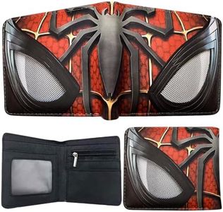 Oneroomone Cartera Niño, Billetera Niños, Anime Cartera De Cuero De Dibujos, Billetera para Niños Spider-Man Regalo De Cumpleaños para Niños, Billetera Portátil Impermeable