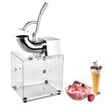 WeChef 250w Dual Blades Electric Snow Cone Machine Slush Maker Stainless Steel Crusher for Home and Commercial Use