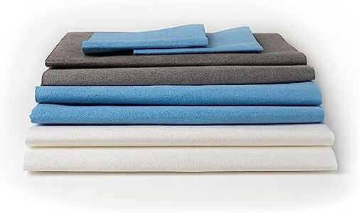 Jude's Miracle Cloth Eco-8-Pack Premium Microfiber Cleaning Cloths - Chemical-Free Lint-Free - Windows, Mirrors, Stainless Steel, Chrome, Plexiglass & More Polishes as it cleans on a Microscopic Scale