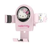 WIEEZN Cute Phone Mount for Car, Pink Cat Air Vent Clip Car Phone Holder Mount Fit for All Cell Phone, Pretty Car Accessories for Women and Girls