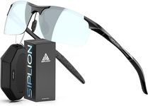 SIPLION Men's Driving Polarized Sport Sunglasses Al-Mg Metal Frame Ultra Light 8177 Silver