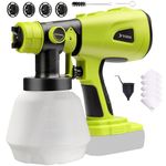 TAIRDA Cordless Paint Sprayer Compatible for Ryobi 18v Battery (NO Battery), HVLP Electric Handheld Paint Sprayers with 1000ML Container, for House Furniture, Fence, Cabinets, Walls (Bare Tool)
