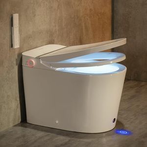 CASTA DIVA Smart Toilet with Bidet Built In, Heated Toilet Seat with Auto Open/Close Lid, Foam Shield,ADA Comfort Bidet Toilet,Foot Sensor, Elongated One Piece Toilet for Bathrooms(K050Max)