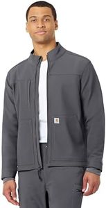 Carhartt Men's Fluid Resistant Fleece Jacket, Pewter, Large