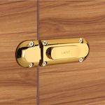 LAPO YOT Door Stopper for Home/Latch Lock for Bathroom/Door chitkani/Door Security Baby Lock Latch for Home Doors - Pack of 4 (PVD-Gold)