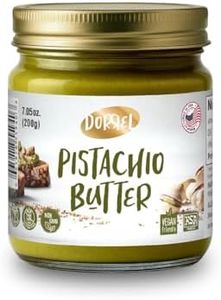 DORREL - Pistachio Butter, Dairy-Free Spreadable Butter Made from 60% California-Grown Pistachios, No Palm Oil, Vegan & Kosher Pareve Healthy Condiments for Snacks, Baking, Dips & More (200g)