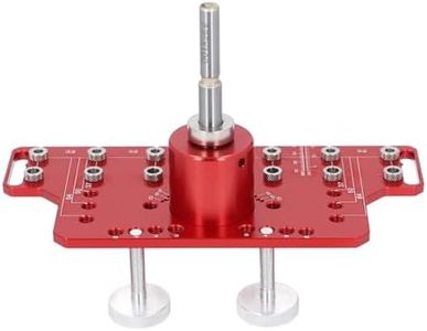 Shelf Pin Jig, 2 in 1 Shelf Pin Drilling Jig, 1/4 Inch Hinge Drilling Jig with 7 Drilling Bits, for Carpentry and DIY