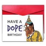 Funny Snoop Birthday Card, Hip Hop Happy Birthday Gift for Men Women Best Friend Coworkers Brother