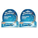 Zovirax Cold Sore Cream, Cold Sore Treatment that Speeds Healing Time, 2 g (Pack of 2)