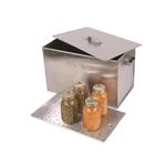 Lehman's Amish Made Stainless Steel Stovetop Water Bath Canner Stockpot 50 Quart