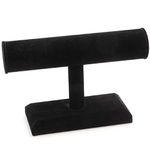 BeadaholiqueCA Bracelet T-Bar Jewelry Display, Black Velvet