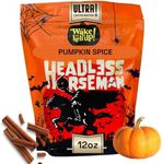 Wake The Hell Up! 12oz Ultra-Caffeinated Pumpkin Spice Ground Coffee, Low Acid, Medium-Dark Roast