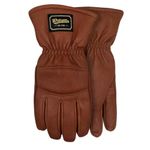 Watson Gloves Crazy Horse Grain Winter Glove - Water-Resistant Full-Grain Leather, Cotton Velvet Lining (Extra Large)