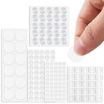 157 Pcs Transparent Silicone Pads,Buffer Furniture Pad,Adhesive Bumper Pads Clear Rubber Feet,Clear Furniture Buffer Pads,Self Adhesive Noise Pads Elastic Door Buffer Furniture Pad for for Drawers