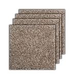 Smart Squares Easy Street Premium Residential Soft Padded Carpet Tiles 18x18 Inch, Seamless Appearance, Peel and Stick for Easy DIY Installation, Made in the USA (10 Tiles - 22.5 Sq Ft, 858 Acorn)