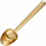 Easyworkz Stainless Steel Long Hollow Handle Coffee Scoop,7g Measuring Spoon for Ground Coffee and Loose Leaf Tea, Brass Gold