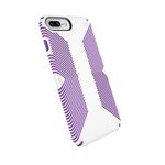 Speck Products Presidio Grip iPhone 8 Plus /7 Plus/6S Plus/6 Plus Case, White/Heliotrope Purple