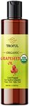 Troful Organic Grapeseed Oil - 100% Pure Cold Pressed Natural Grape Seed Oil For Skin Face Body Hair Massage Anti-aging - Normal and Oily Skin (100ml)