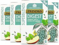 Twinings Superblends Digest Tea - Spearmint Herbal Tea Infusion with Apple, Rooibos & Baobab - 80 x Biodegradable Tea Bags